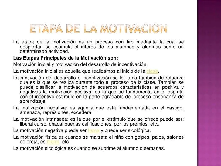 Motivacion y estimulo en alumnos de secundaria