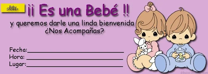 Tarjetas para baby shower para mujer - Imagui