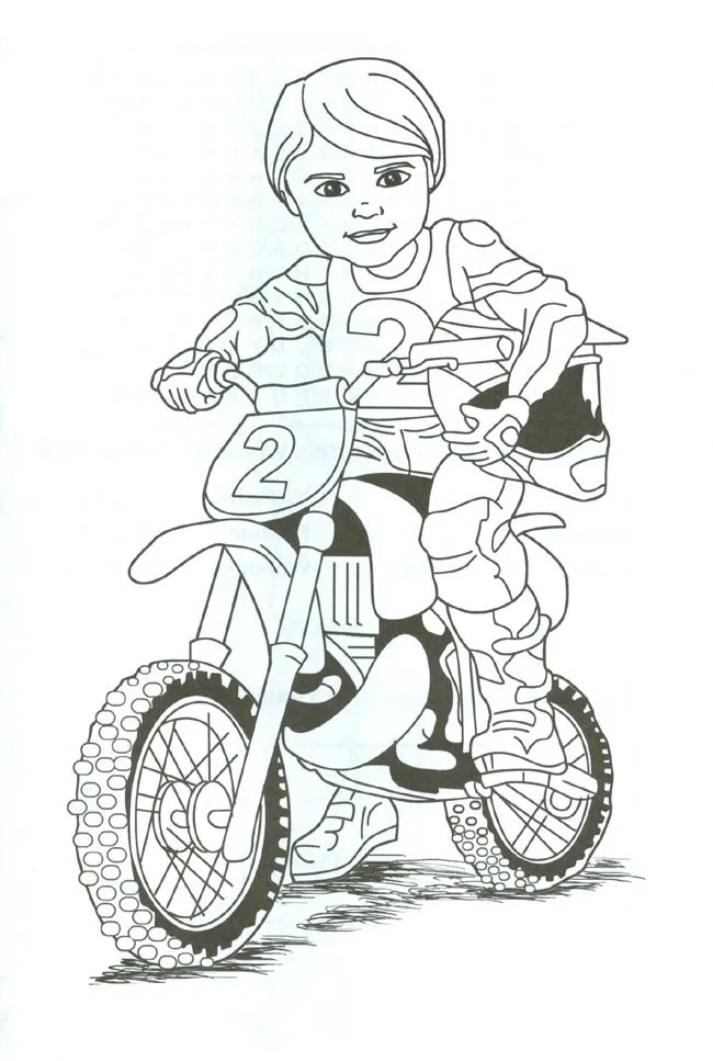 Desenhos de Motocross para Colorir