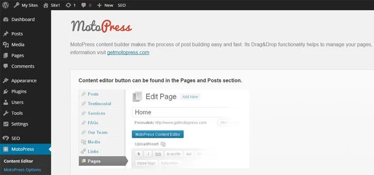 MotoPress Content editor is compatible with WPMU | MotoPress