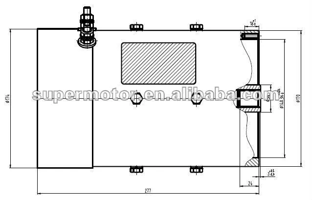 Motor DC y kit de eje trasero para carro de golf eléctrico-Motor ...
