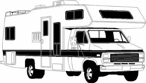 MOTORHOME COLORING PAGE