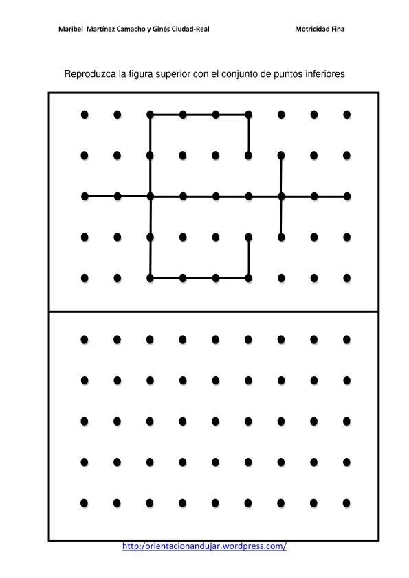 Motricidad fina con puntos. Nivel medio y simetrico medio ...