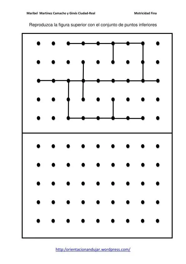 Motricidad fina con puntos. Nivel medio y simetrico medio ...