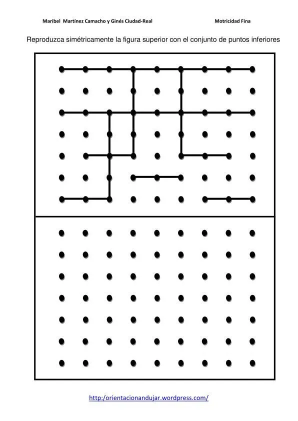 Motricidad fina con puntos tres niveles y simétricos - Didactalia ...