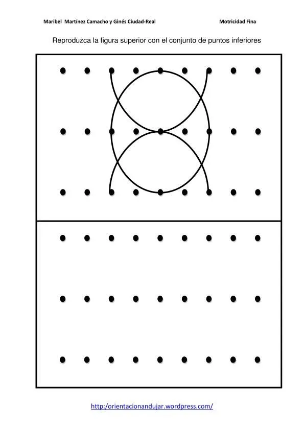 Motricidad fina con puntos. Trazos curvos nivel inicial y ...