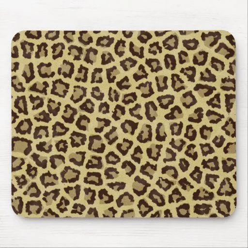 Mousepads con una textura de la piel del leopardo tapetes de ratón ...