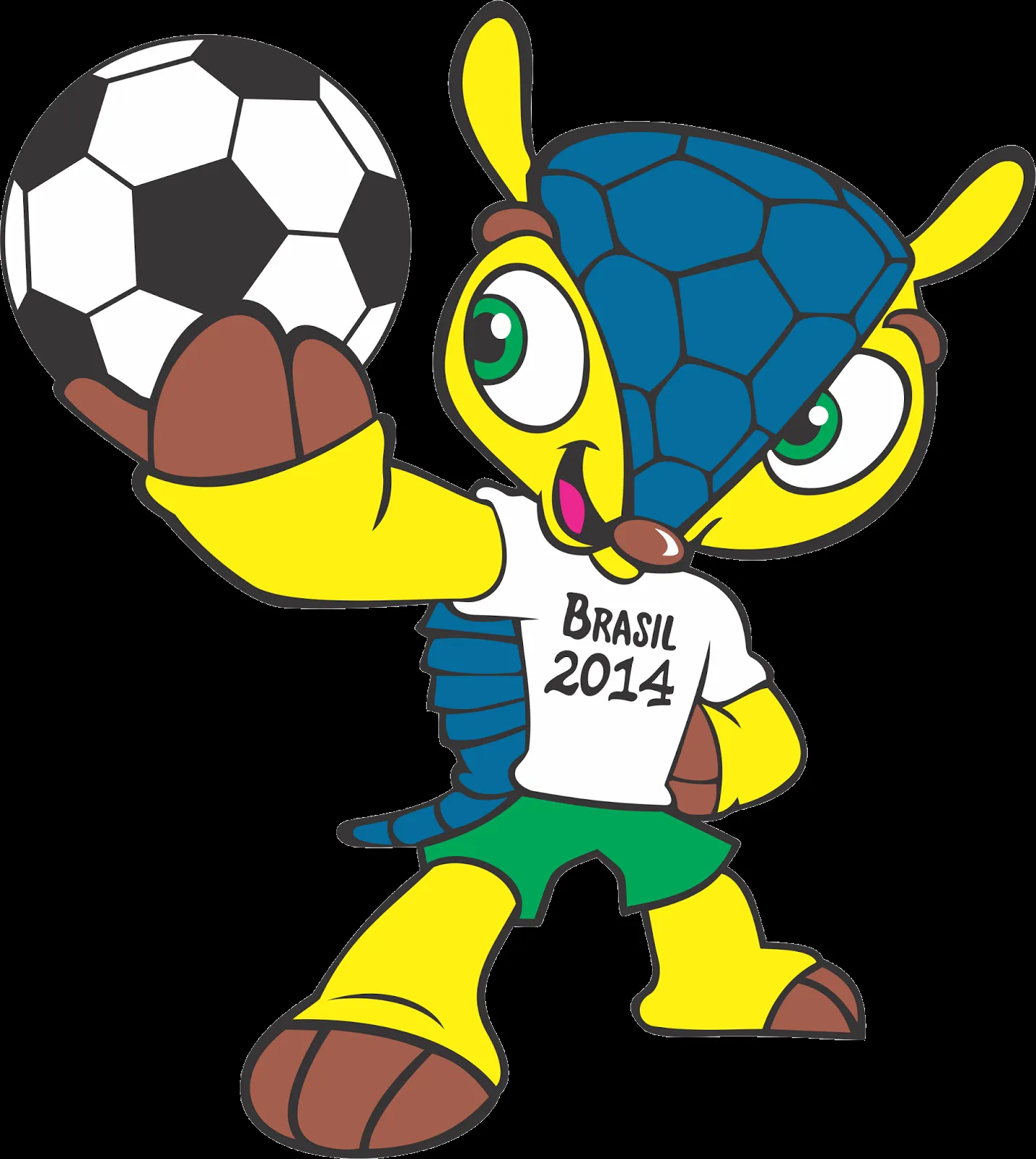 MPROCOPIO: Mascote Oficial Copa 2014 Brasil - TATU BOLA Vetor