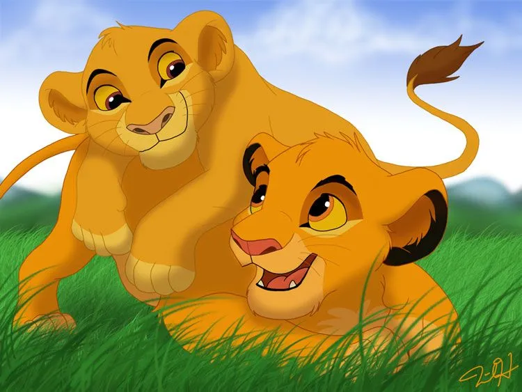 Mtoto and simba by Capricornfox on deviantART