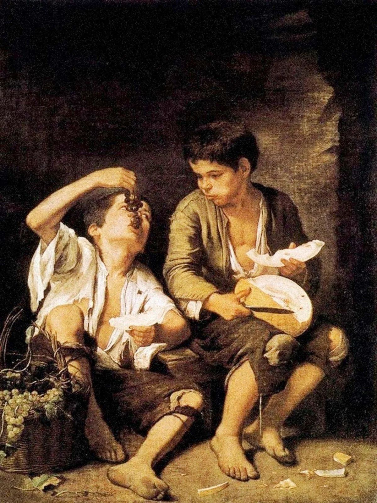 Muchachos comiendo melón y uvas, Murillo, 146 X 104 cm, 1645-1646 ...