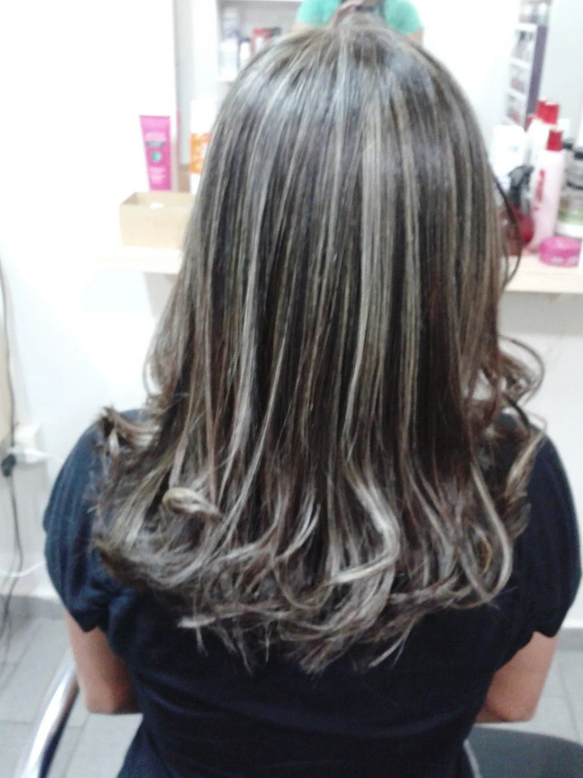 mudando o visual: MECHAS PLATINADAS