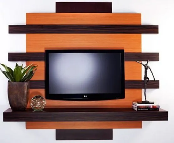 Muebles para montar la TV en la pared con estilo | Interiores