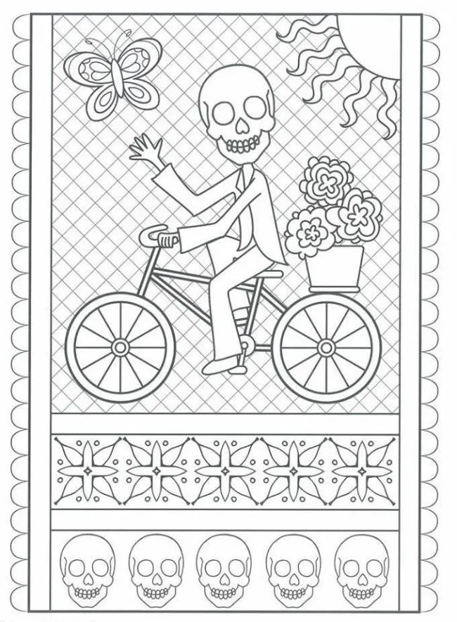 Día de Muertos para colorear