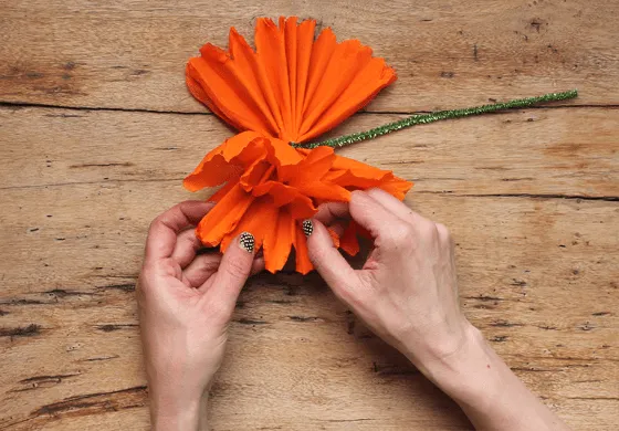 Día de los muertos! - instructivo paso a paso para hacer flores de ...