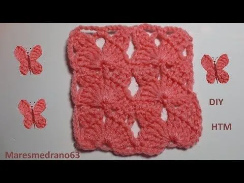 Muestra mariposa crochet - YouTube