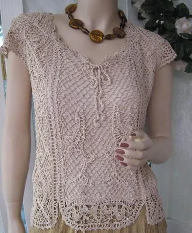 Patrones para tejer blusas a crochet - Imagui