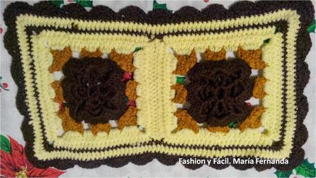 Muestras DIY de motivos tejidos a crochet o ganchillo (Crocheted ...