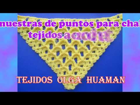 muestras de puntos para chal tejidos a crochet | Crochet Central