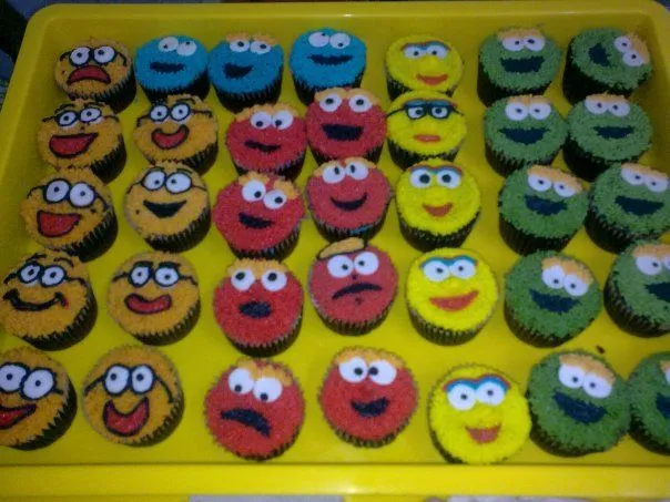 Muffins elmo - Imagui