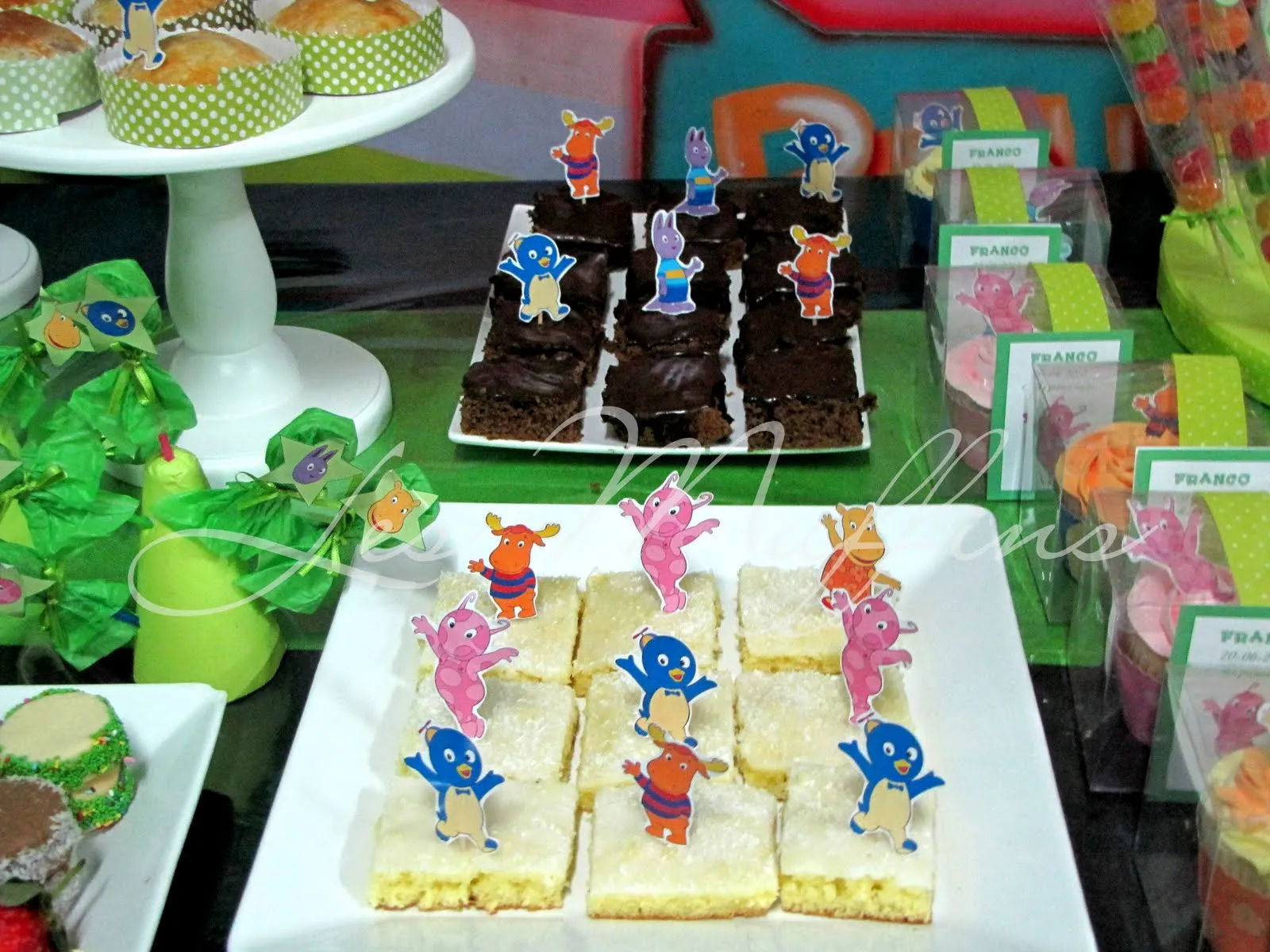 Les Muffins: Mesa Dulce Temática: Backyardigans para Franco