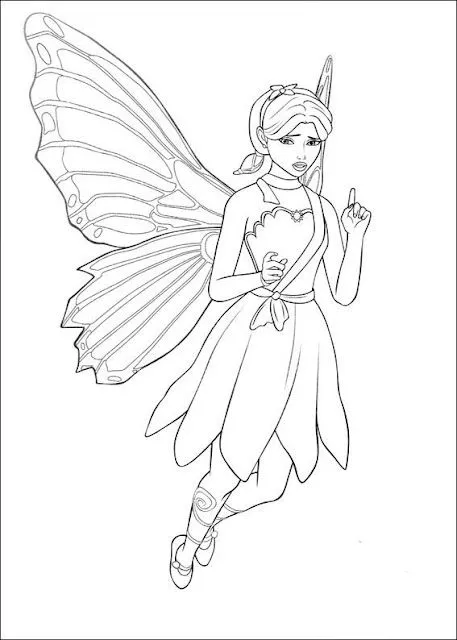 MUITOS DESENHOS LINDOS DA BARBIE FADA MARIPOSA PARA COLORIR PINTAR ...