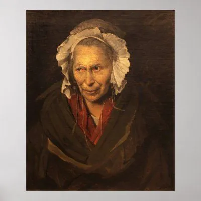 La mujer enojada de Jean Louis Theodore Gericault Posters de Zazzle.es ...