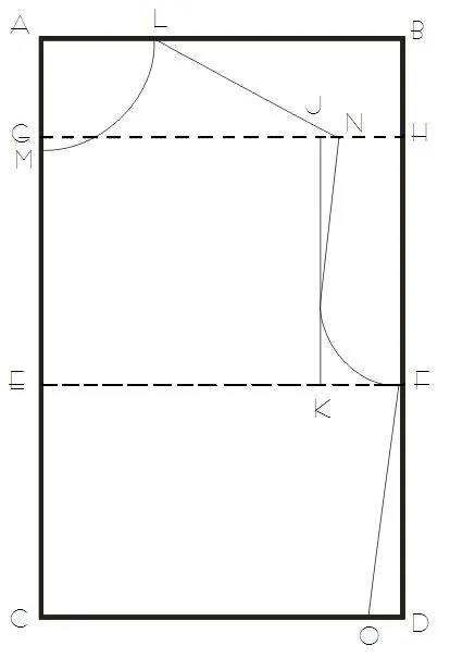 Mujeres y alfileres: Trazado de corpiño base delantero y espalda