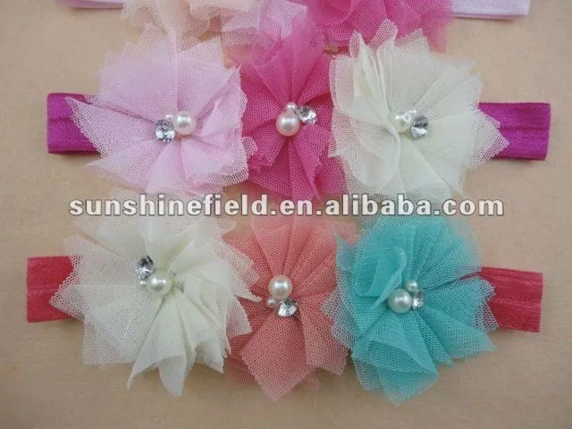 Multi elegante de Color de las vendas de tul Triple malla de las ...