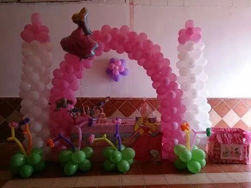 Mundial Globos: Decoracion de cumpleaños princesas