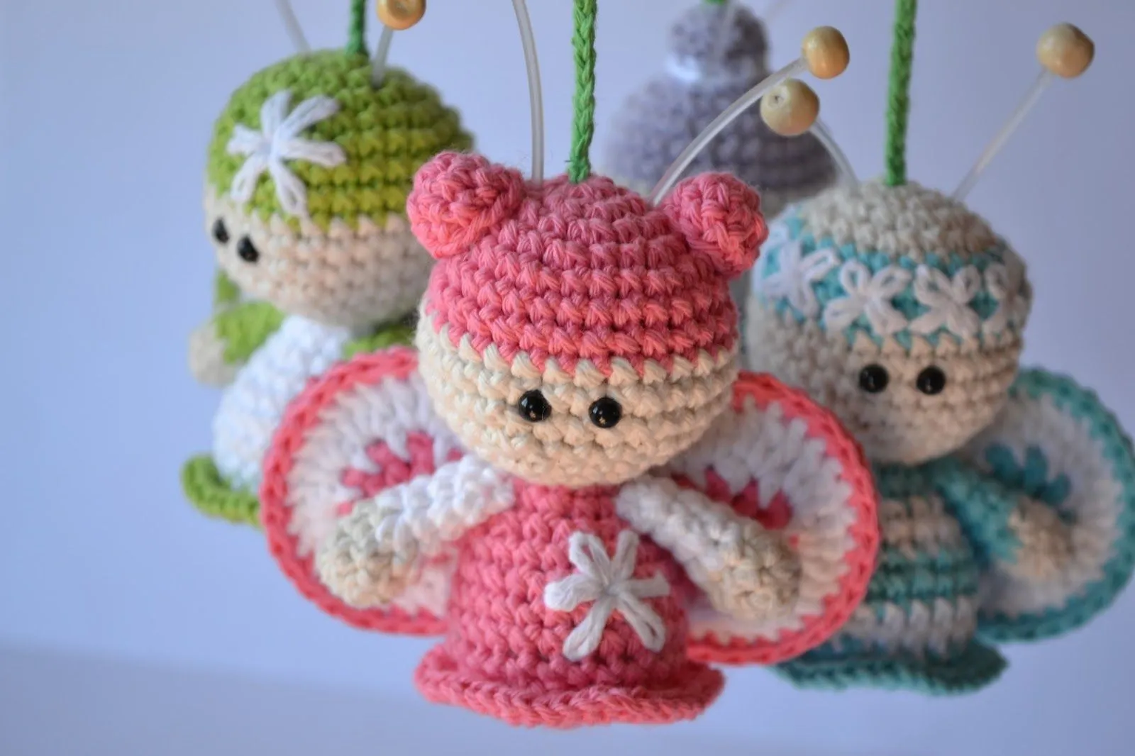 Es un Mundo Amigurumi: Móvil de Mariposas... el patrón!!!