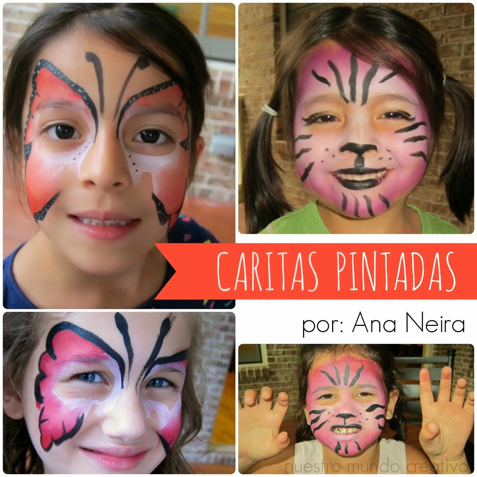 Nuestro Mundo Creativo: Cómo pintar la cara de los niños {paso a paso