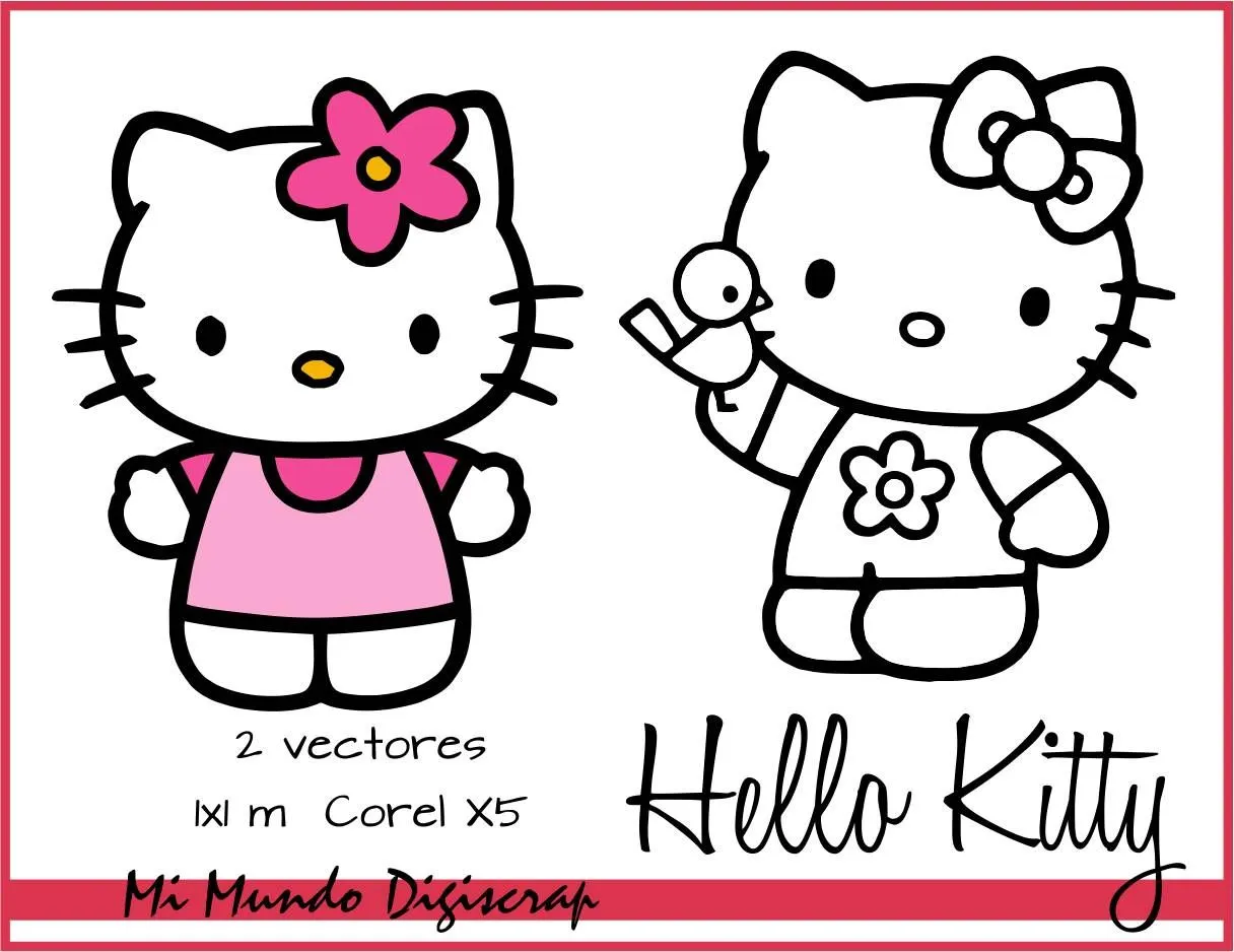 MI MUNDO DIGISCRAP: Vector Hello Kitty