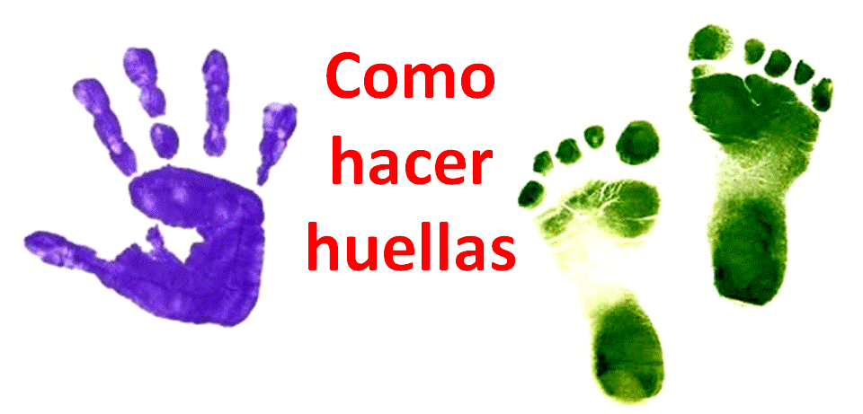 Mundo FiLi: Como hacer huellas con las manos de niños