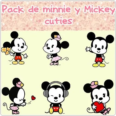 Mundo Love: Pack de minnie y Mickey Cuties