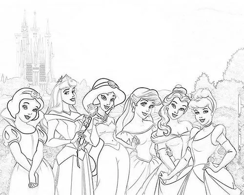 El Mundo De Mil Colores...: Dibujos de Princesas Disney