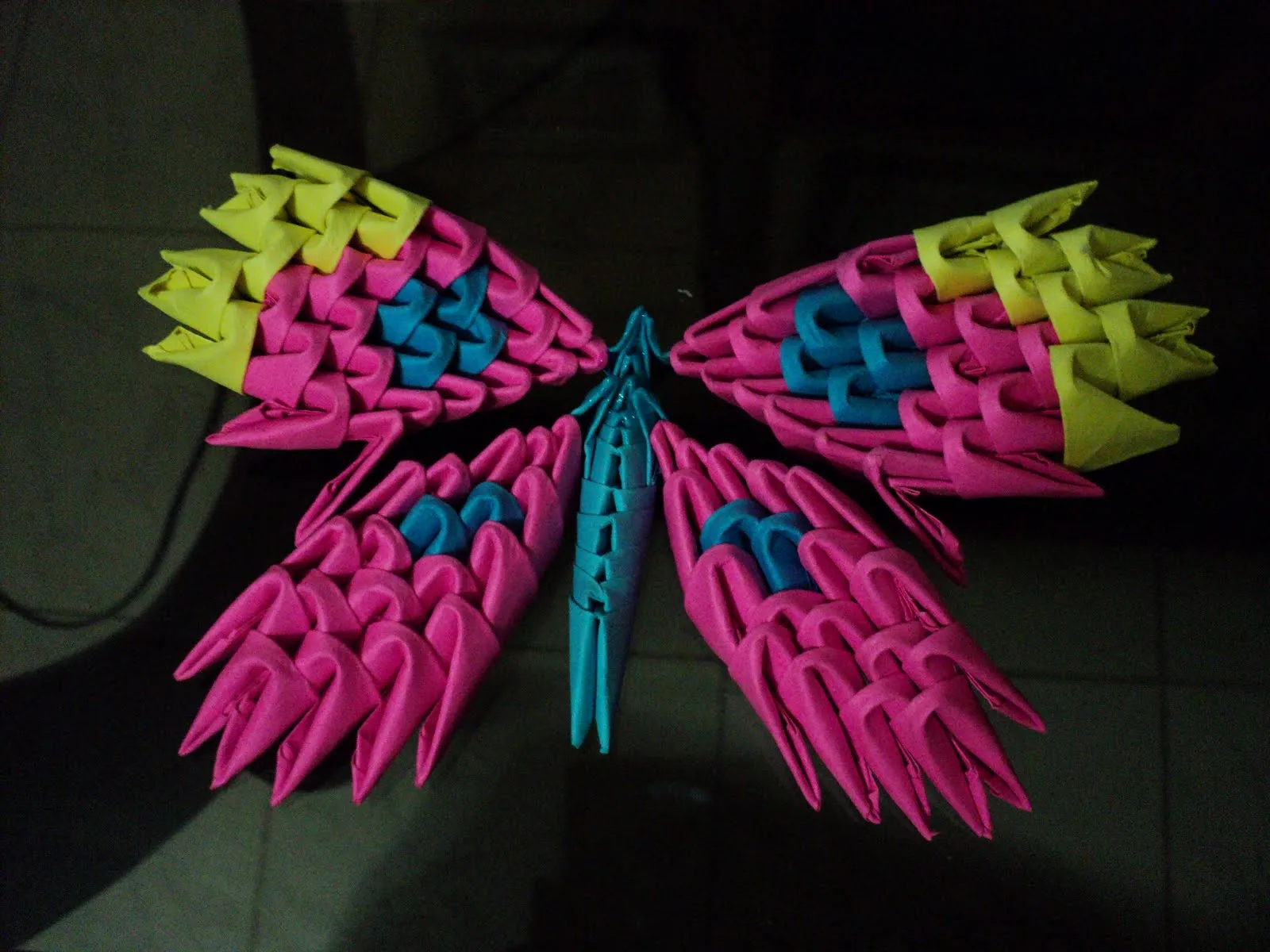 Un poco de mi mundo... Origami: Mariposa Modular