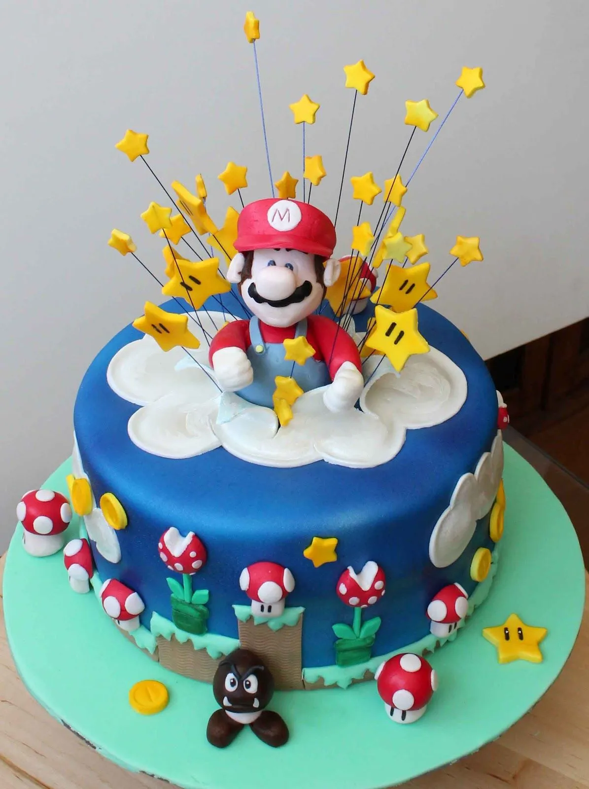 El mundo de las Tartas Fondant: Paso a Paso: Tarta Super Mario Bros