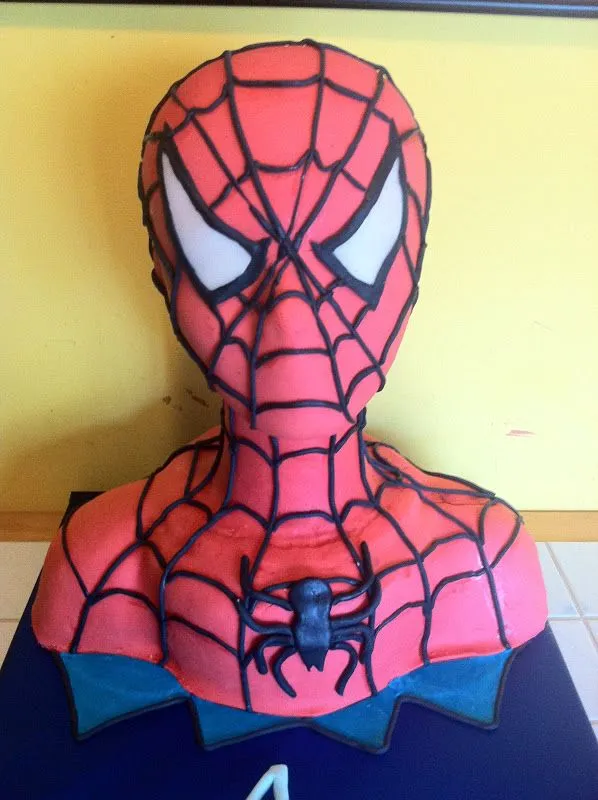 El mundo de las Tartas Fondant: Tarta fondant Spiderman en 3D