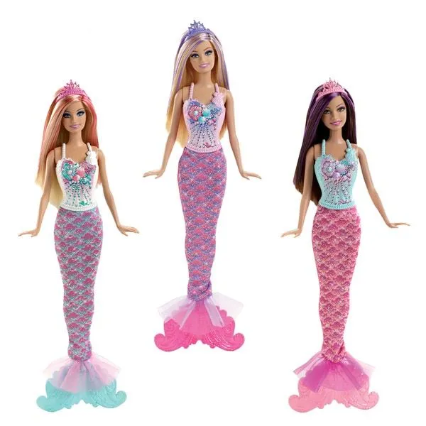 Muñeca Barbie combi sirena Mattel - Muñecas y peluches - Muñecas ...