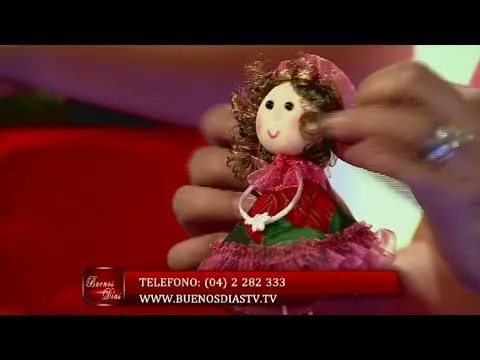 Muñeca de Tela para colgar en la Refrigeradora | Curso de Tela ...