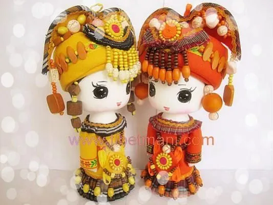 Muñecas chinas, de dibujos animados muñecas de las minorías, las ...