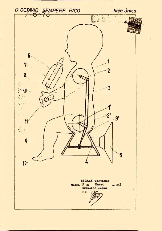 Muñeco con movimiento perfeccionado (índice 1) (16 de marzo de 1973).