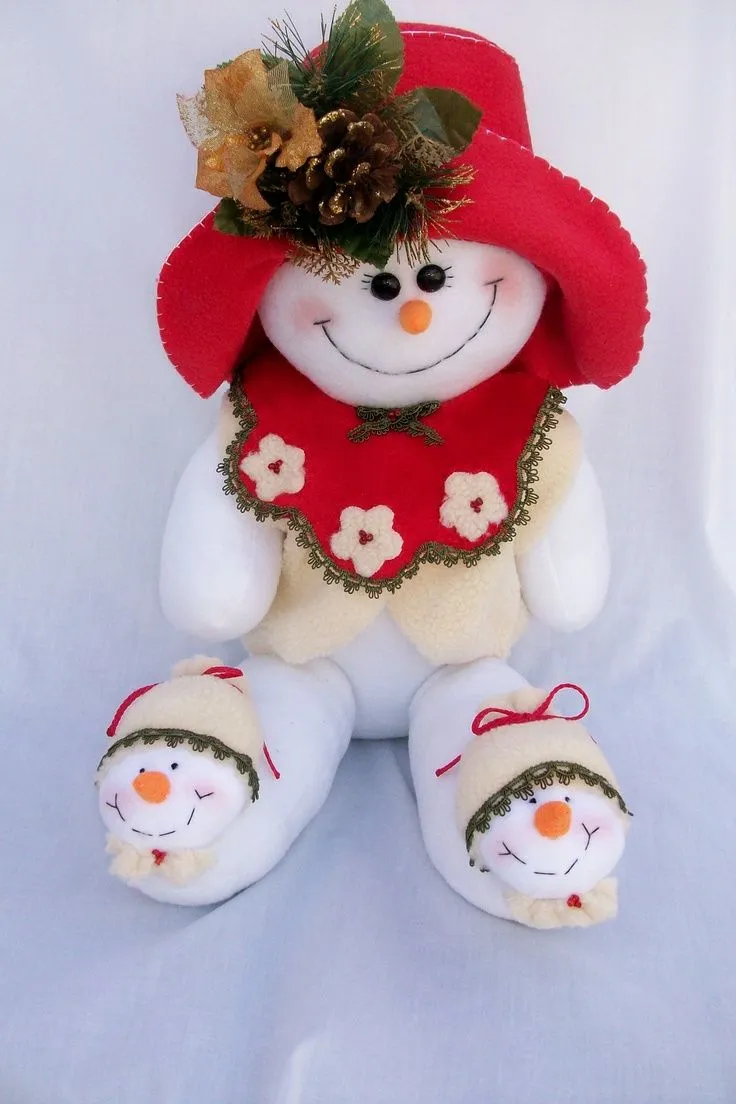 Muñeco de navidad | Muñecos para Navidad (TELA) | Pinterest