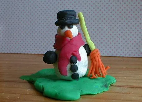 muñeco nieve plastilina | Flickr - Photo Sharing!