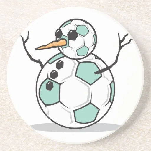 muñeco de nieve tonto del balón de fútbol posavasos manualidades ...