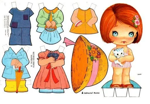 MUÑEQUITAS CON ROPA PARA RECORTAR - Imagui