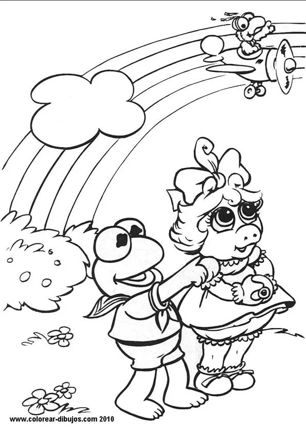 Muppets bebe para dibujar pintar y colorear - colorearrr