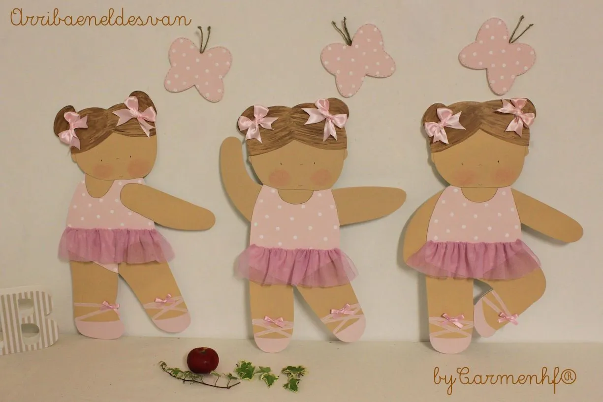 MURAL INFANTIL: bailarinas de ballet - ARRIBAENELDESVANbyCarmenhf ...