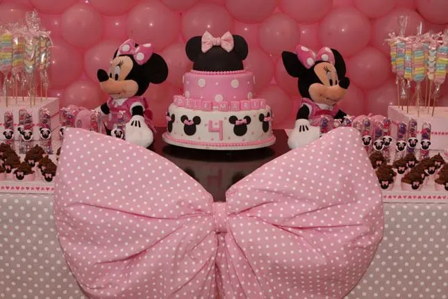 Mural Minie Rosa | Sorriso de Criança | Elo7