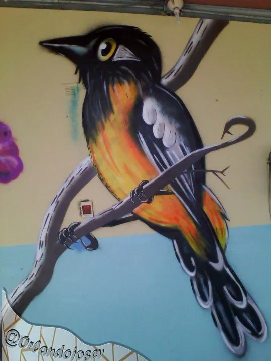 Mural Símbolos naturales de Venezuela. (Hecho con técnica de aerosol). —  Steemit